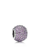 Pandora Charm - Sterling Silver & Purple Cubic Zirconia Pave Lights