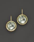 Green Amethyst Large Drop Earrings In 14k Yellow Gold - 100% Exclusive