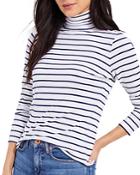 Vineyard Vines Striped Simple Turtleneck