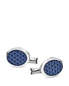 Montblanc Meisterstuck Oval Cufflinks In Steel Lacquer