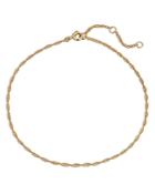 Ajoa By Nadri Vacay Rope Chain Ankle Bracelet In 18k Gold Plated