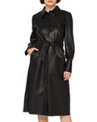 Gracia Faux Leather Puff Sleeve Dress (42% Off) - Comparable Value $120