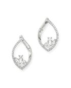 Bloomingdale's Fancy-cut Diamond Front-to-back Earrings In 14k White Gold, 0.75 Ct. T.w. - 100% Exclusive