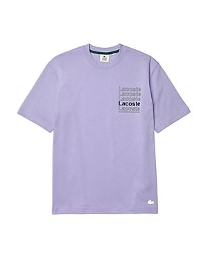 Lacoste L!ve Cotton Logo Graphic Tee