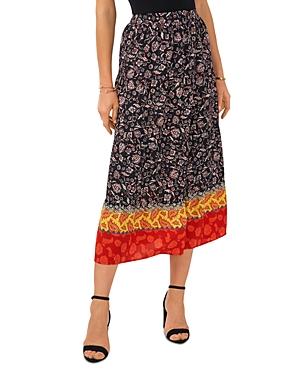 Vince Camuto Floral Print Tiered Skirt