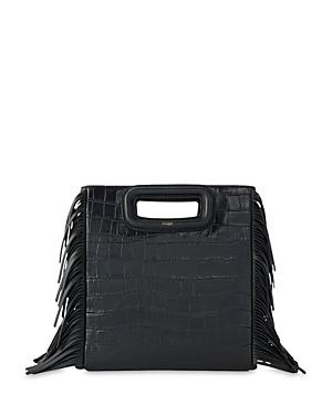 Maje M Embossed Leather Bag