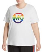 Michael Michael Kors Plus Rainbow Logo Tee