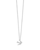 Ippolita Sterling Silver Stardust Diamond Pave Dove Pendant Necklace, 16-18