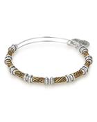 Alex And Ani Quill Two-tone Expandable Wire Bangle