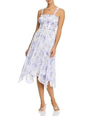 Aqua Printed Sleeveless Midi Dress - 100% Exclusive