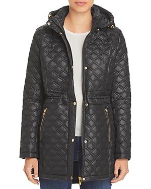 Via Spiga Quilted Hooded Coat