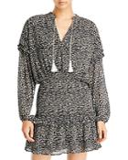 Aqua Animal Print Smocked Mini Dress - 100% Exclusive