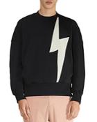Neil Barrett Baggy Lightning Bolt Sweatshirt