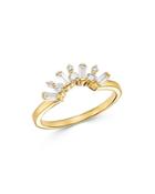 Bloomingdale's Diamond Chevron Ring In 14k Yellow Gold, 0.35 Ct. T.w. - 100% Exclusive