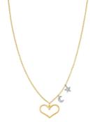Meira T 14k White Gold & 14k Yellow Gold Diamond Star, Moon & Heart Pendant Necklace, 16-18