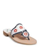 Jack Rogers Women's Patriotic Woven Thong Sandals