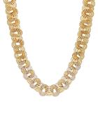 David Yurman Origami Linked Chain Necklace In 18k Yellow Gold With Diamond Pave, 20