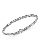Bloomingdale's Basket Weave Bangle In 14k White Gold - 100% Exclusive