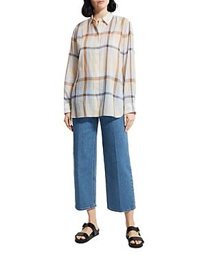 Theory Classic Cotton Button Front Shirt