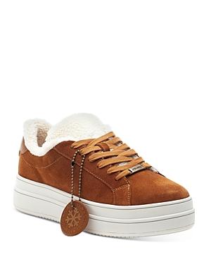 J/slides Women's Ninka Waterproof Platform Low Top Sneakers