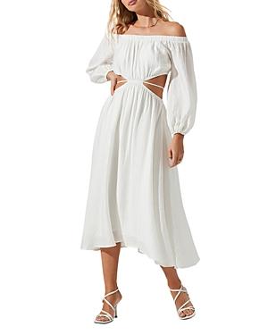Astr The Label Cassian Off The Shoulder Cutout Dress