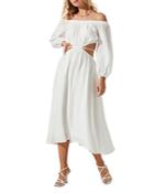 Astr The Label Cassian Off The Shoulder Cutout Dress