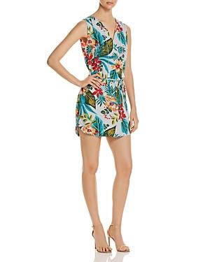Beachlunchlounge Tropical-print Sleeveless Shirt Dress