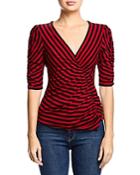 Bailey 44 Adele Striped Ruched Top