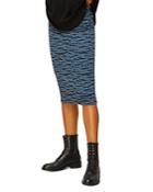 Whistles Tiger Stripe Knit Midi Skirt