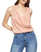 Bcbgeneration Pleated Crossover Top