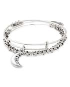 Alex And Ani Crescent Moon Expandable Wire Bangles, Set Of 2