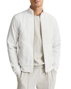 Reiss Whitley Quilted Funnel Neck Hybrid Jacket