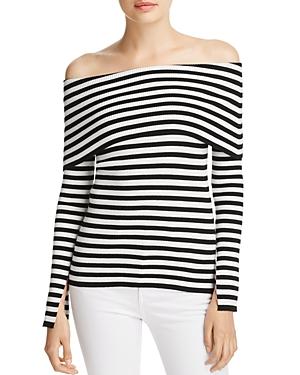 Milly Striped Off-the-shoulder Top