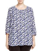 Nydj Plus Abstract Print Blouse