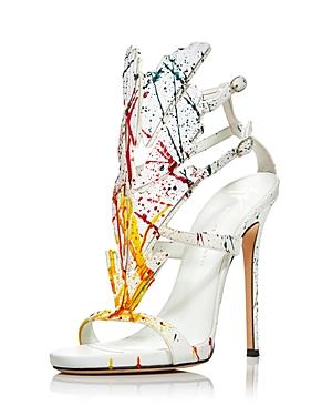 Giuseppe Zanotti Women's 2.0 Cruel Paint Splattered High-heel Sandals