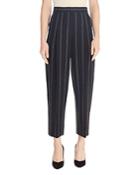 Sandro Malys Striped Cropped Pants