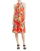 Lauren Ralph Lauren Ruffle Front Floral Paisley Dress