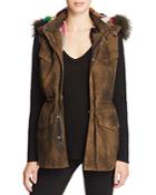 Jocelyn J. Military Multicolor Fur-lined Vest - 100% Bloomingdale's Exclusive