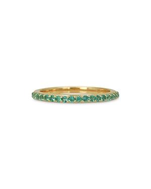 Rachel Reid 14k Yellow Gold Emerald Stacking Band