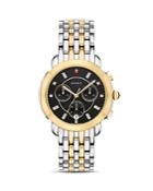 Michele Sidney Two-tone Mother-of-pearl Diamond Chronograph, 38mm
