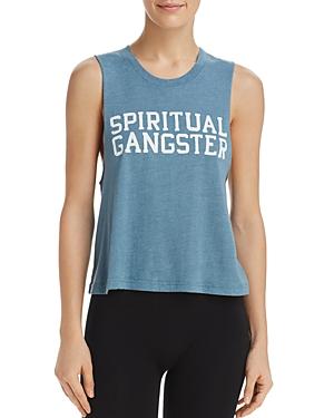 Spiritual Gangster Cropped Muscle Tee
