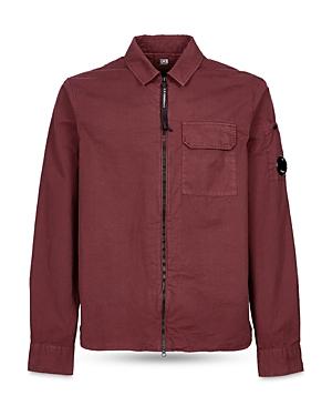 C.p. Company Infinity Slim Fit Long Sleeve Gabardine Shirt Jacket