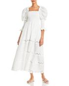 Waimari Bianche Embroidered Smocked Dress