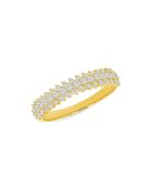 Bloomingdale's Three Row Diamond Band In 14k Yellow Gold, 0.45 Ct. T.w. - 100% Exclusive