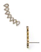 Baublebar Pave Droplet Ear Climbers
