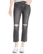 Levi's 724 High-rise Crop Straight Jeans In Dire Straits