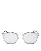 Saint Laurent Men's Mirrored Brow Bar Square Sunglasses, 61mm