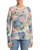 C By Bloomingdale's Floral Print Cashmere Sweater - 100% Exclusive