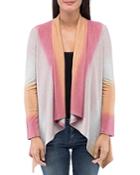 B Collection By Bobeau Amie Dip-dyed Open Front Cardigan