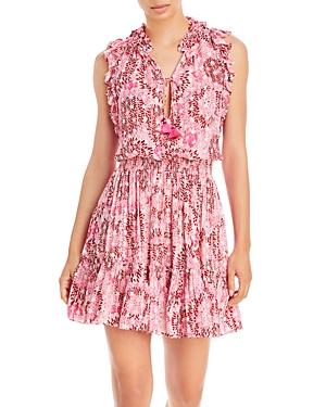 Poupette St. Barth Triny Smocked Mini Dress